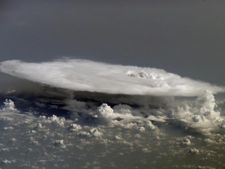 Cumulonimbo.  Foto: NASA