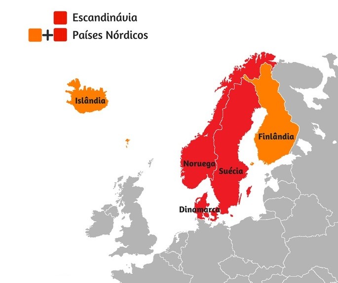 Países nórdicos y escandinavos