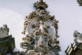 Detalle del techo de la Iglesia de Nossa Senhora do Carmo