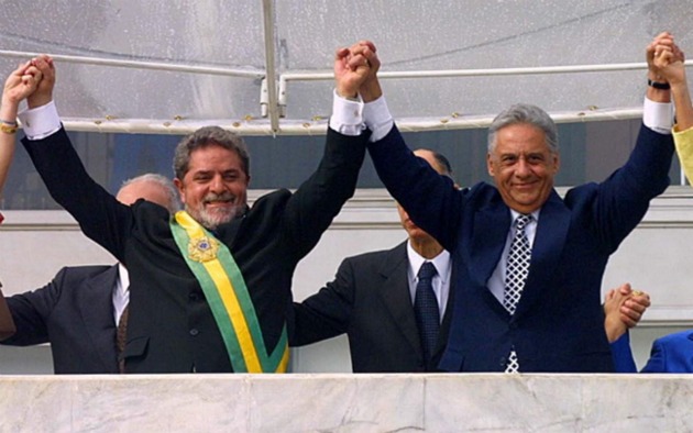 Lula y FHC durante su inauguración en 2003