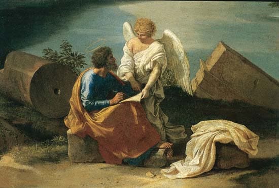 Nicolas Poussin, Paisaje con San Mathieu y el ángel