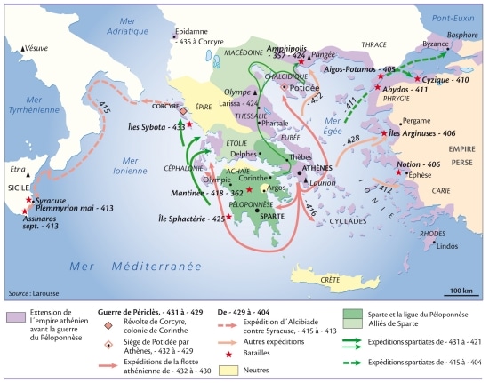 La guerra del Peloponeso (431-404 a. C.)