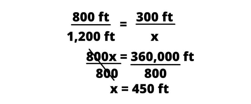Fórmula para determinar la longitud de la ruta.