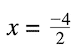 ecuación de ejemplo de parábola